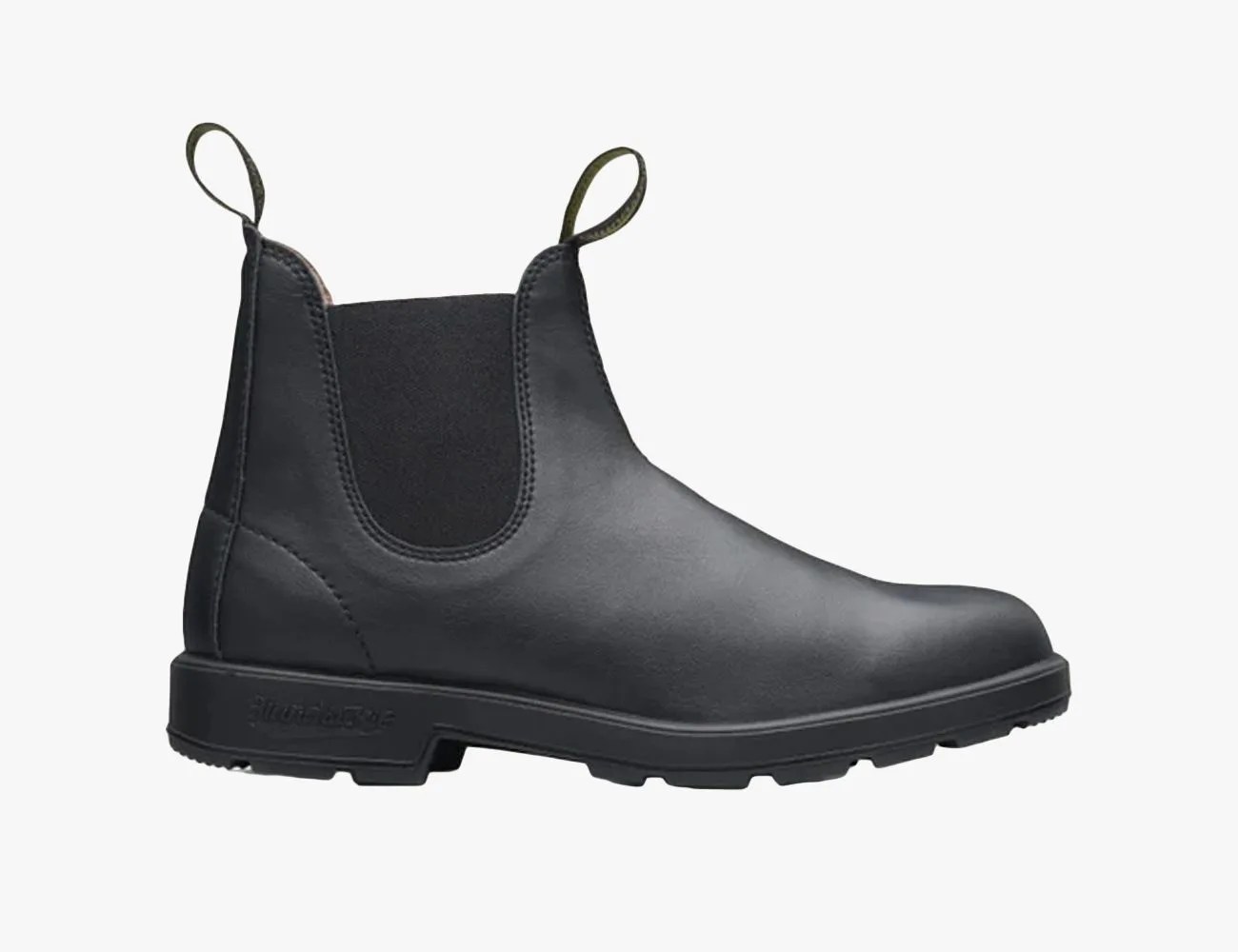 black vegan leather blundstone boots