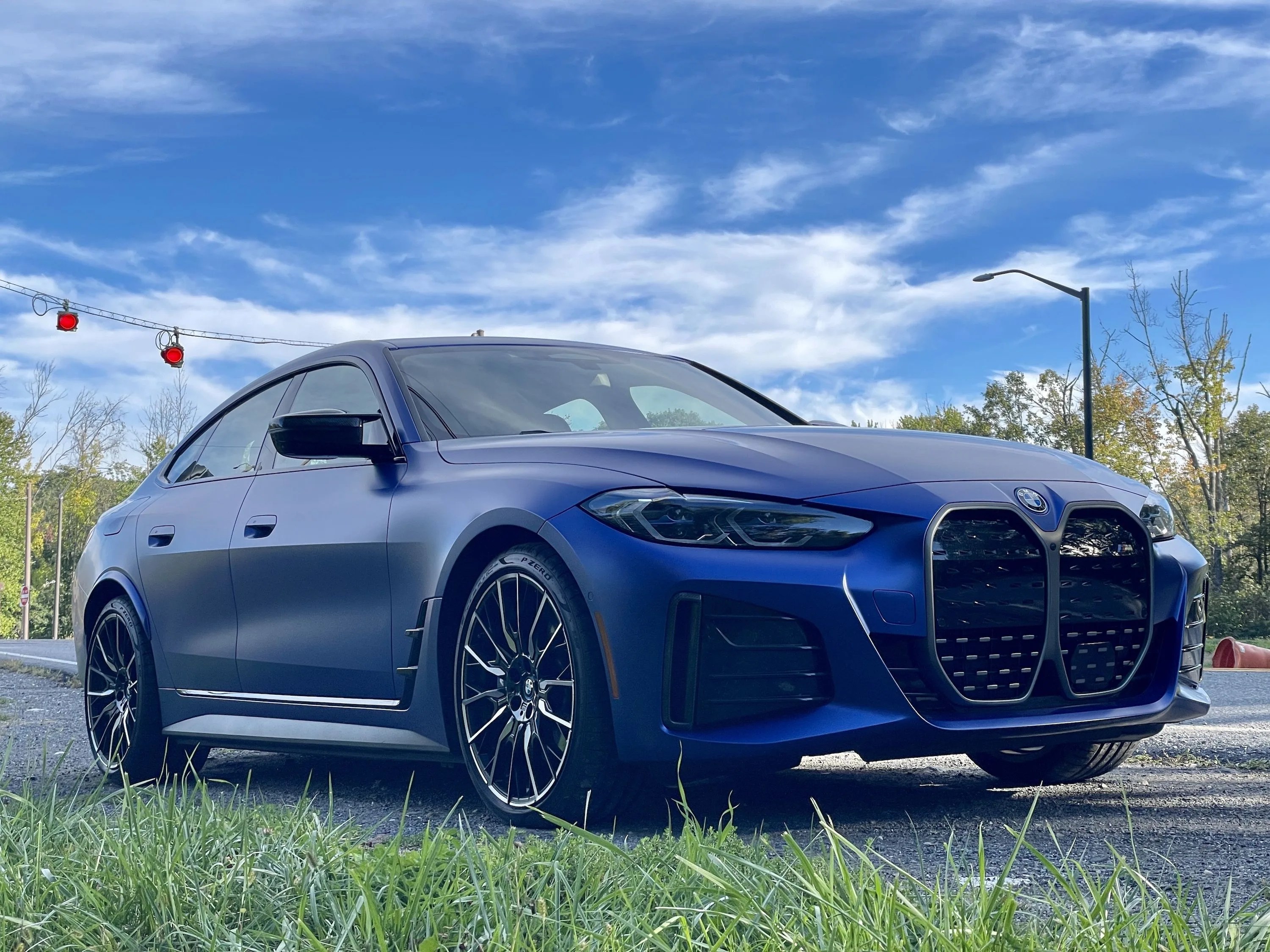 bmw i4 2022 matte blue m50i