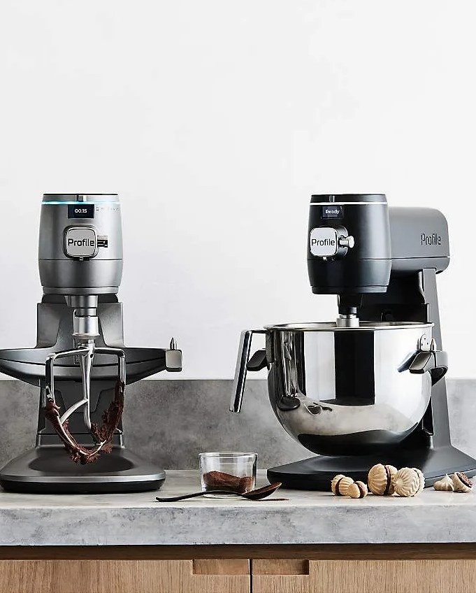 ge profile ™ stone white 7 quart smart mixer with auto sense