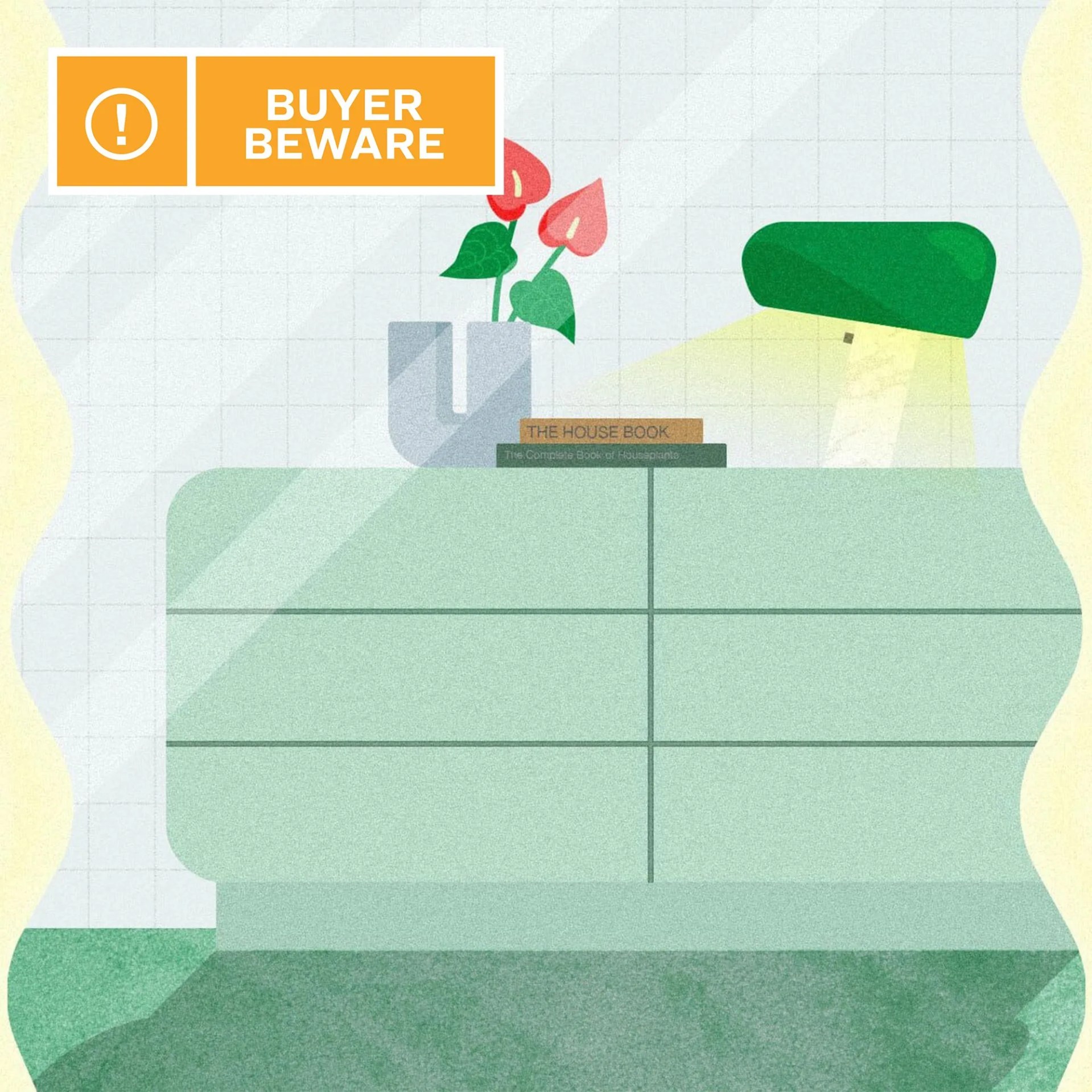 illustration of mid century furniture
