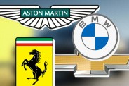 collage of auto emblems