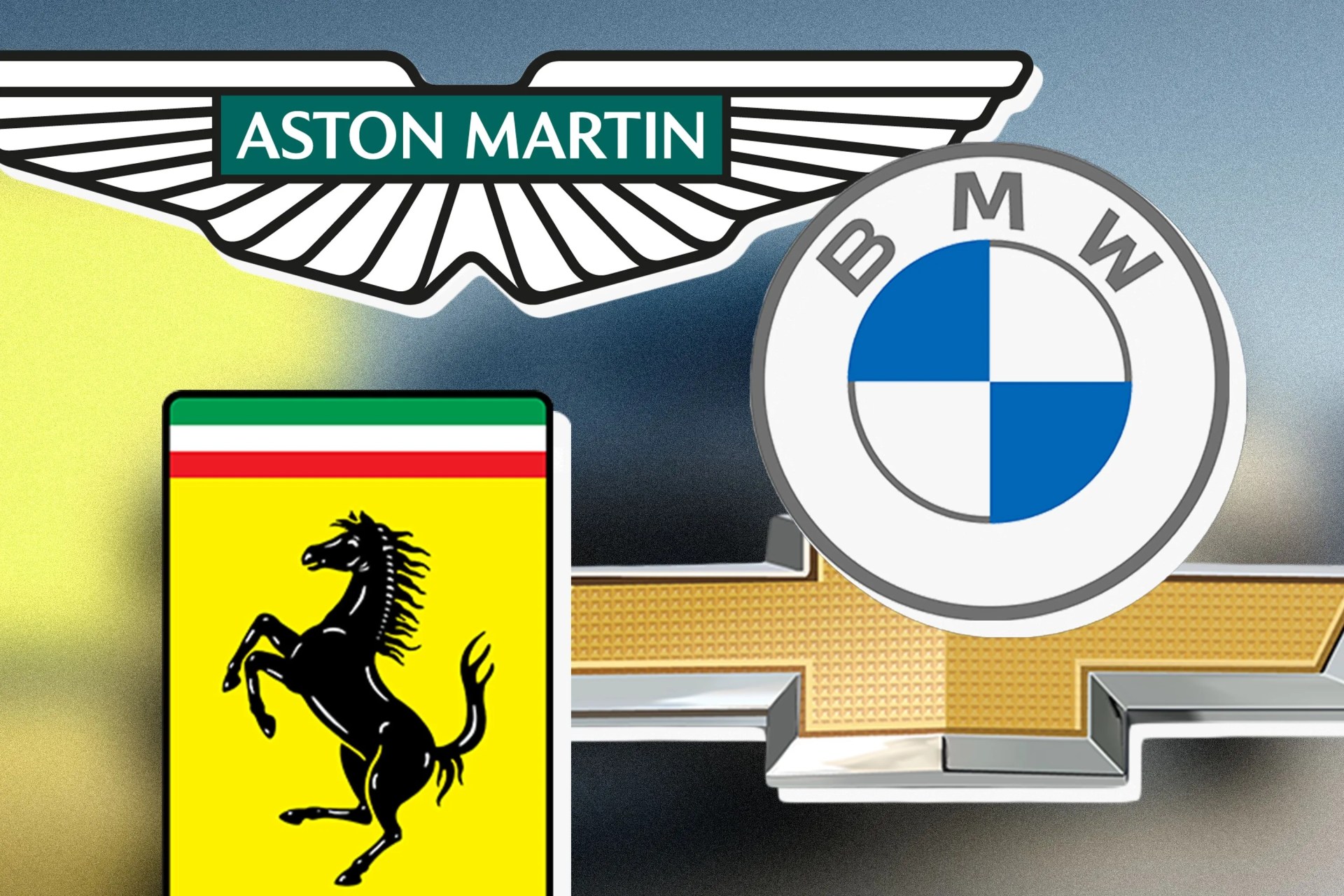 collage of auto emblems