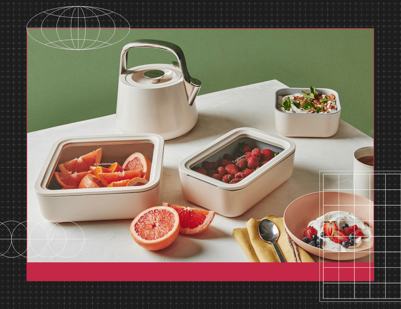 caraway food storage containers on a table