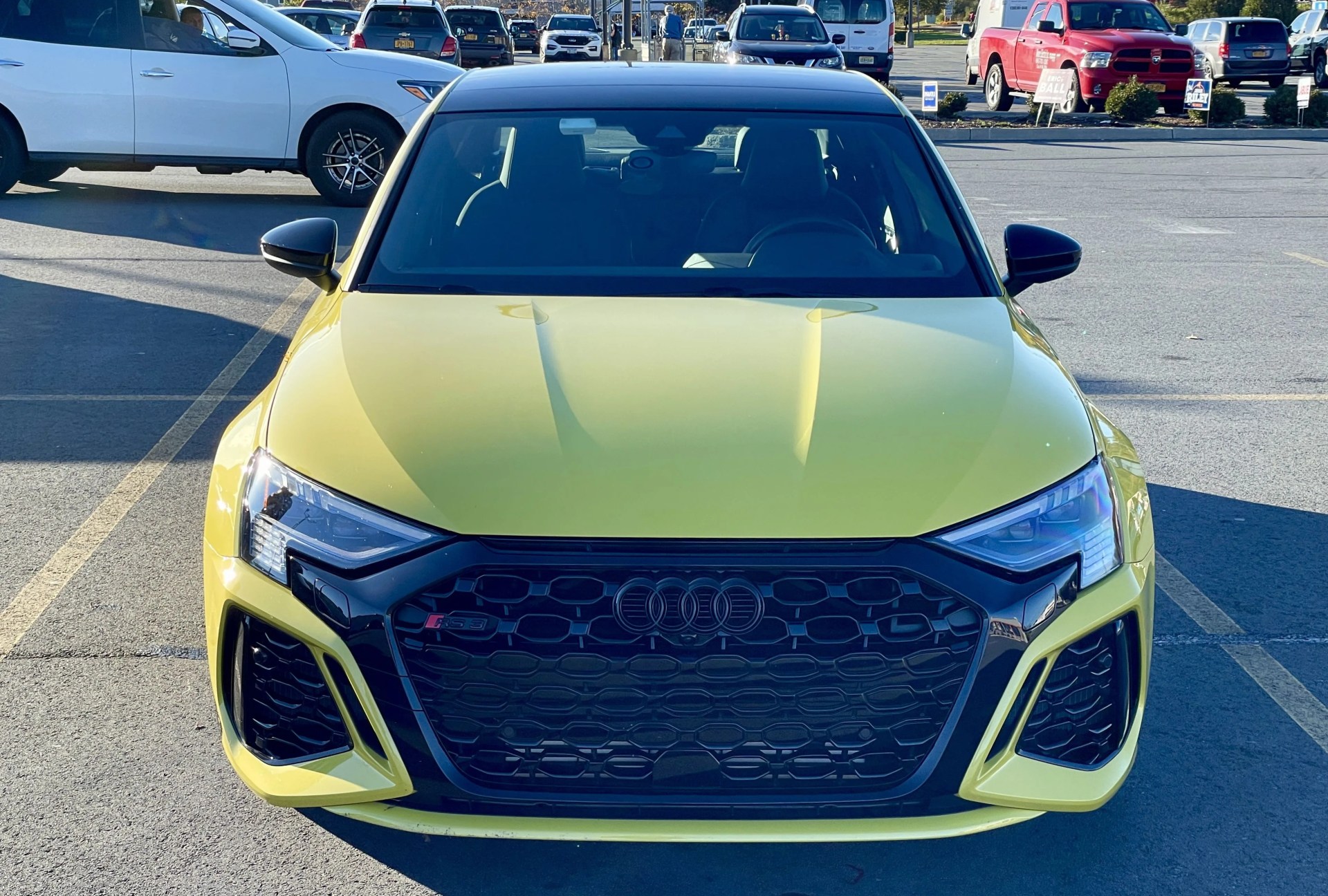 audi rs 3 yellow 2023