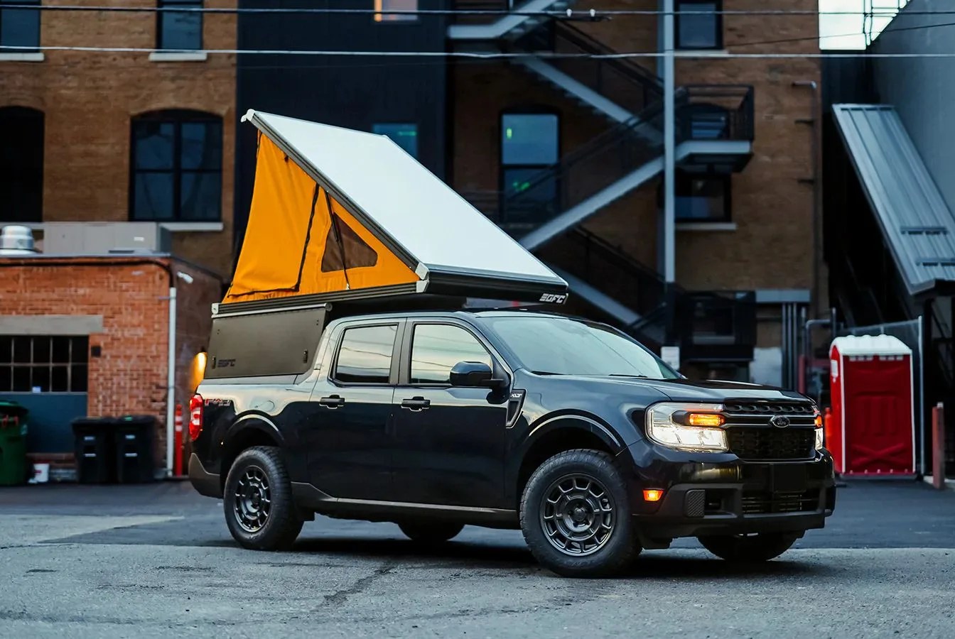 ford maverick with pop top camper