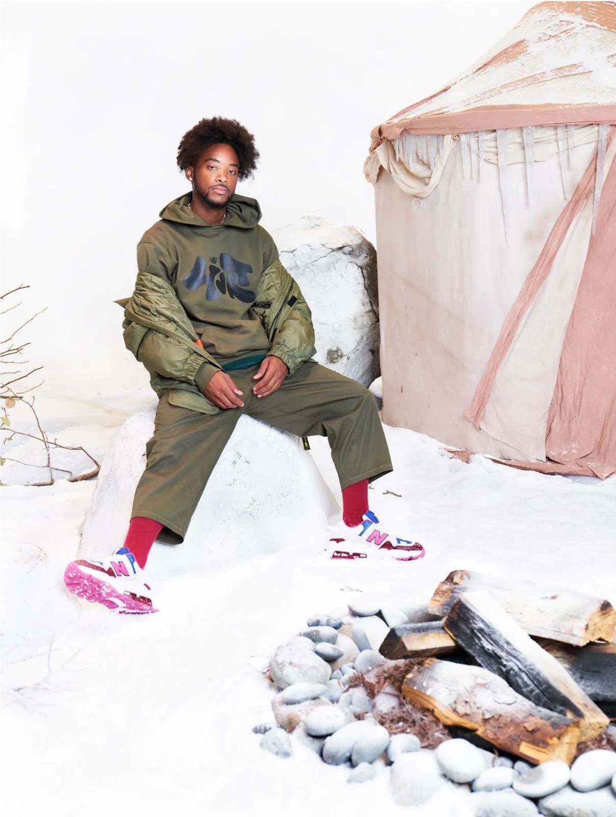 man wearing new balance