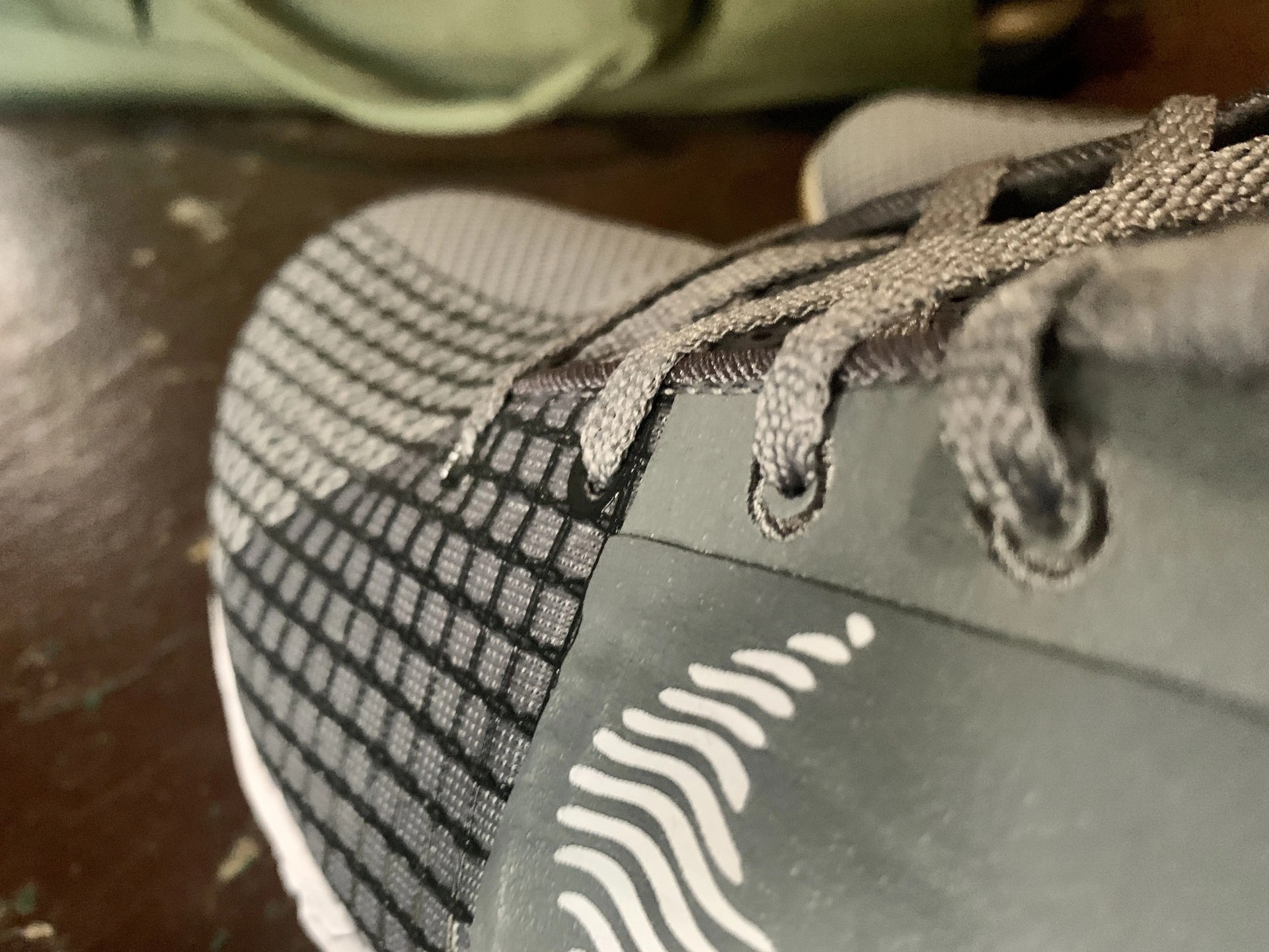 nike metcon 8 close up of upper side of shoe