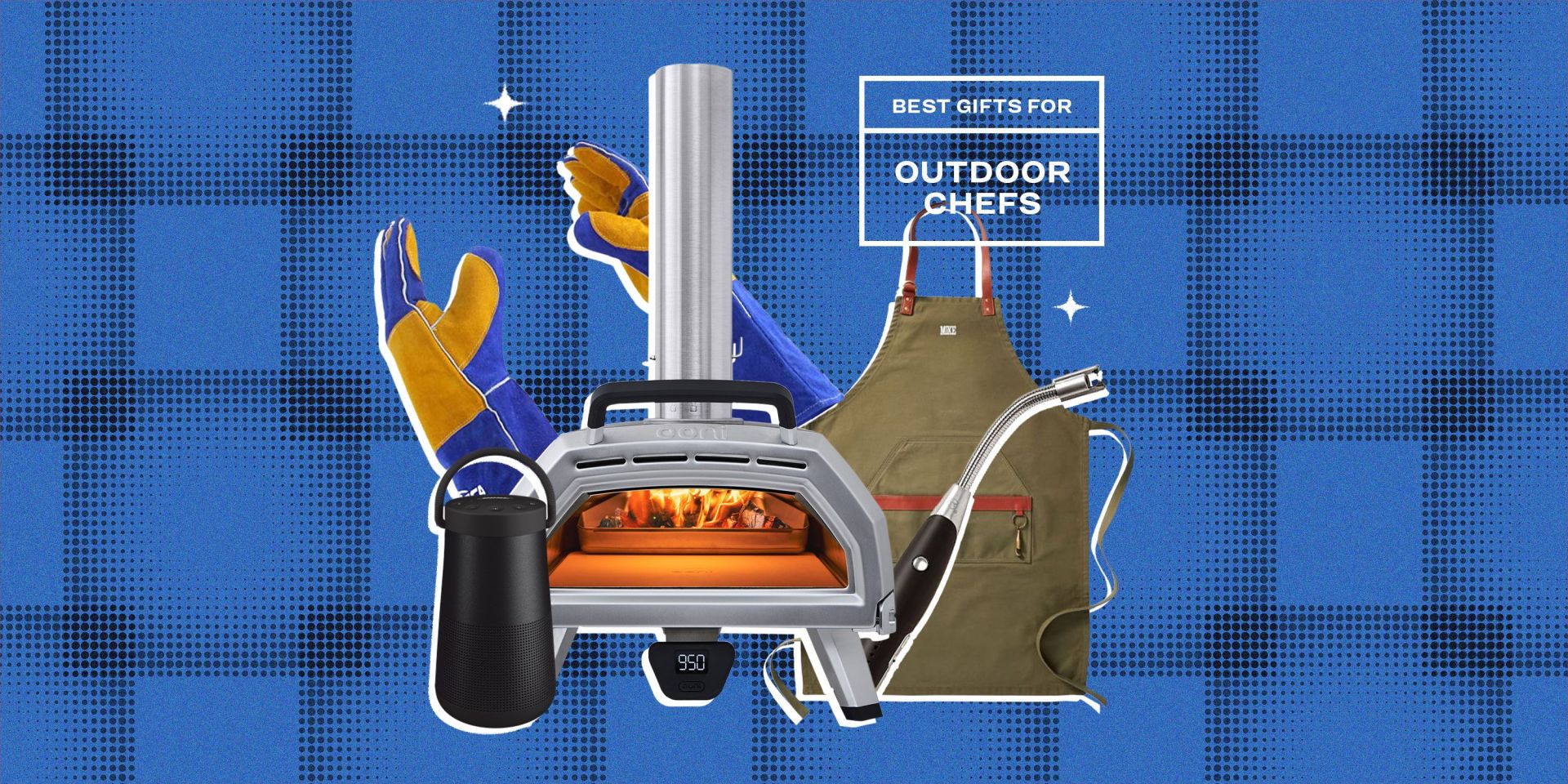 best gifts for outdoor chefs ooni karu 16 multi fuel pizza oven, mittens, speakers, apron, and lighter