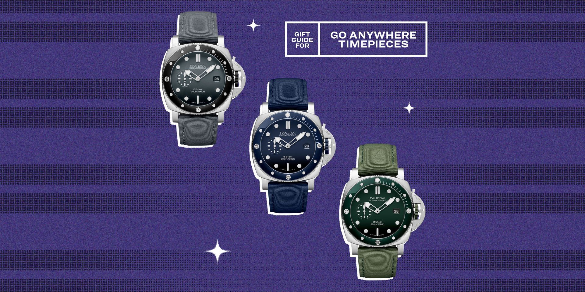 gift guide for go anywhere timepieces panerai submersible quarantaquattro esteel™