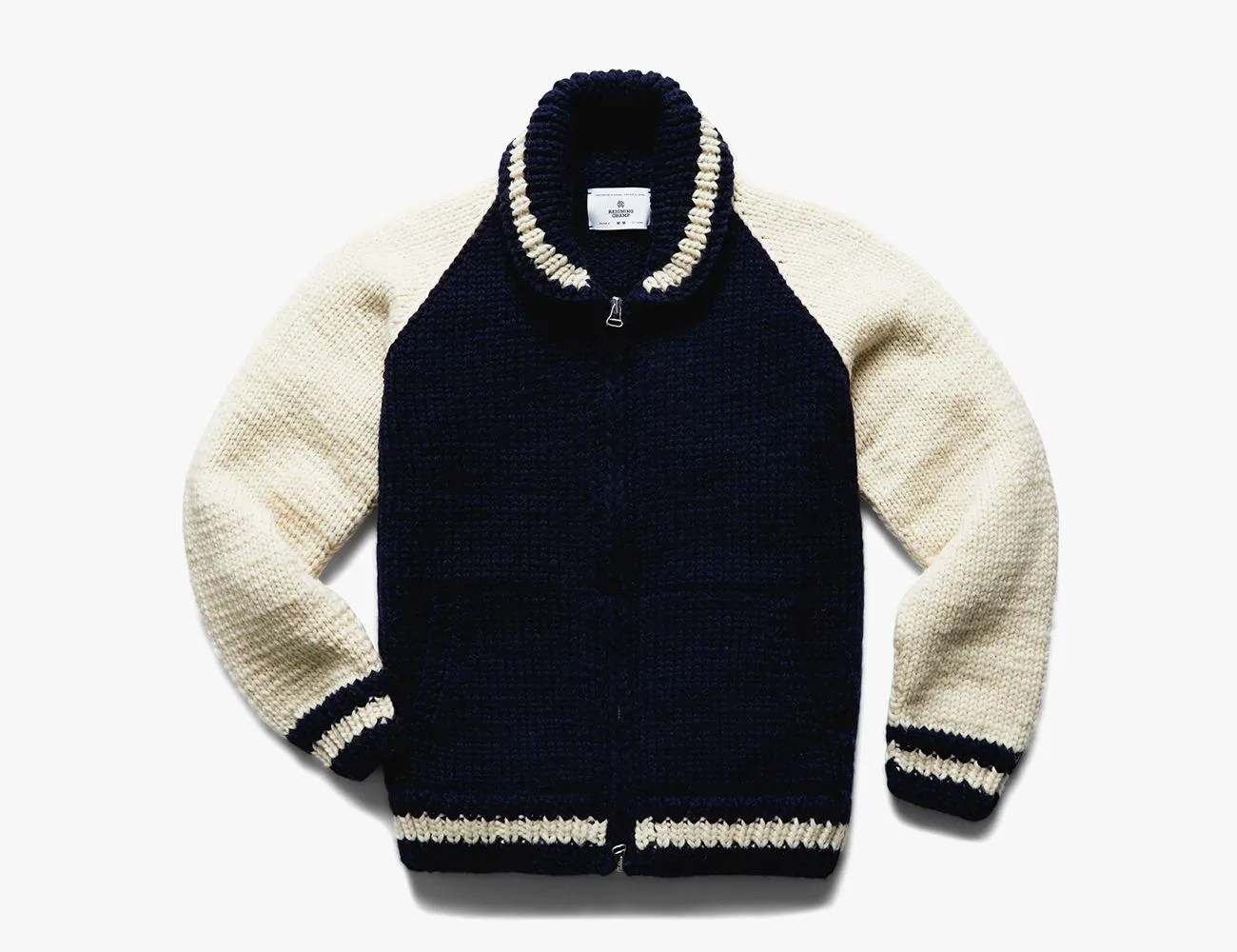 reigning champ zip up sweater