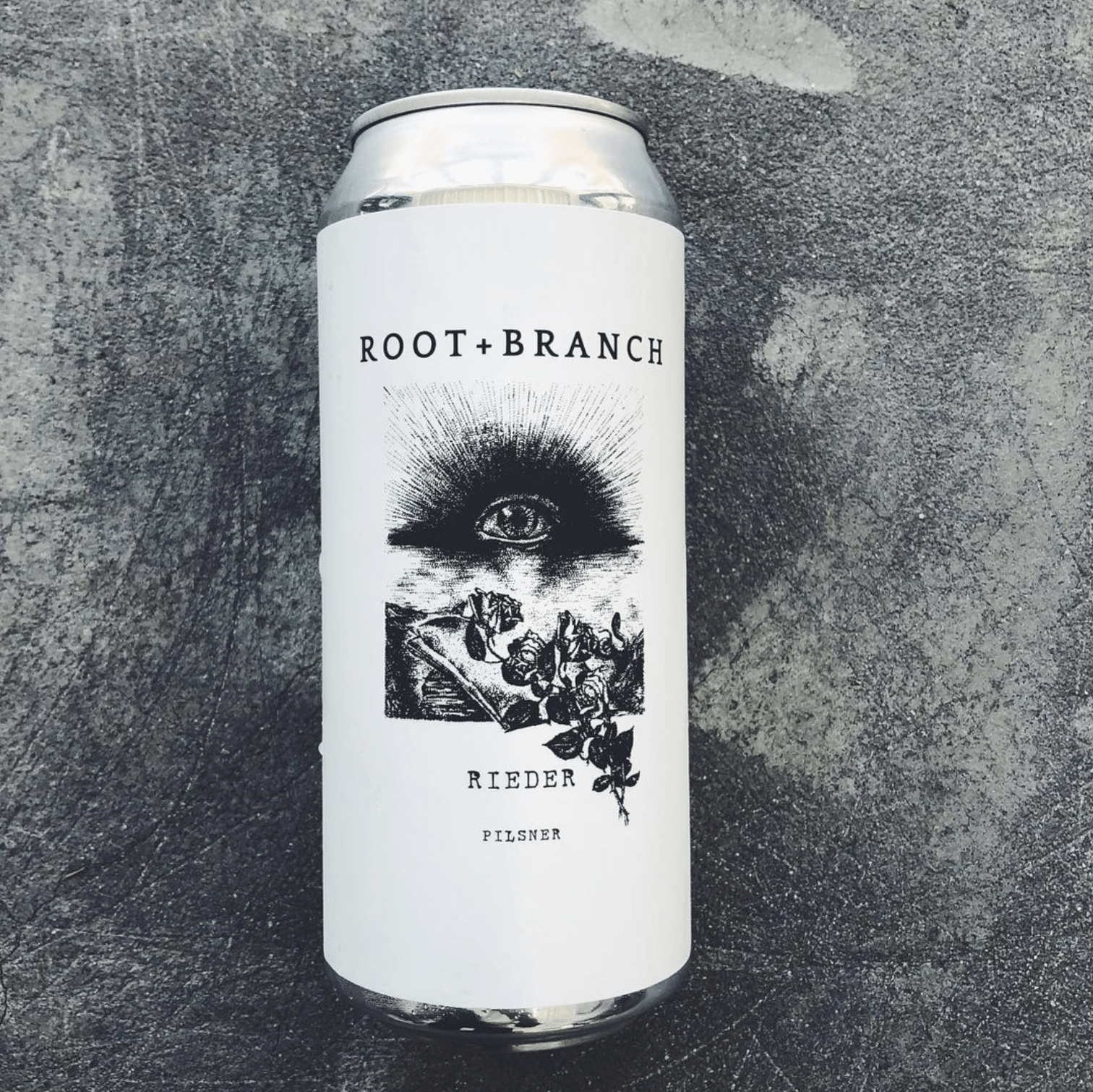 root and branch rieder pilsner can