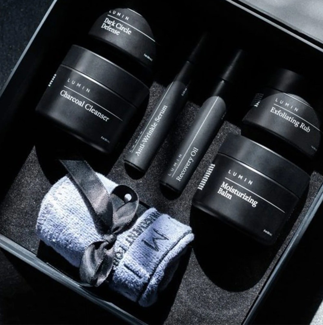 lumin charcoal skincare set