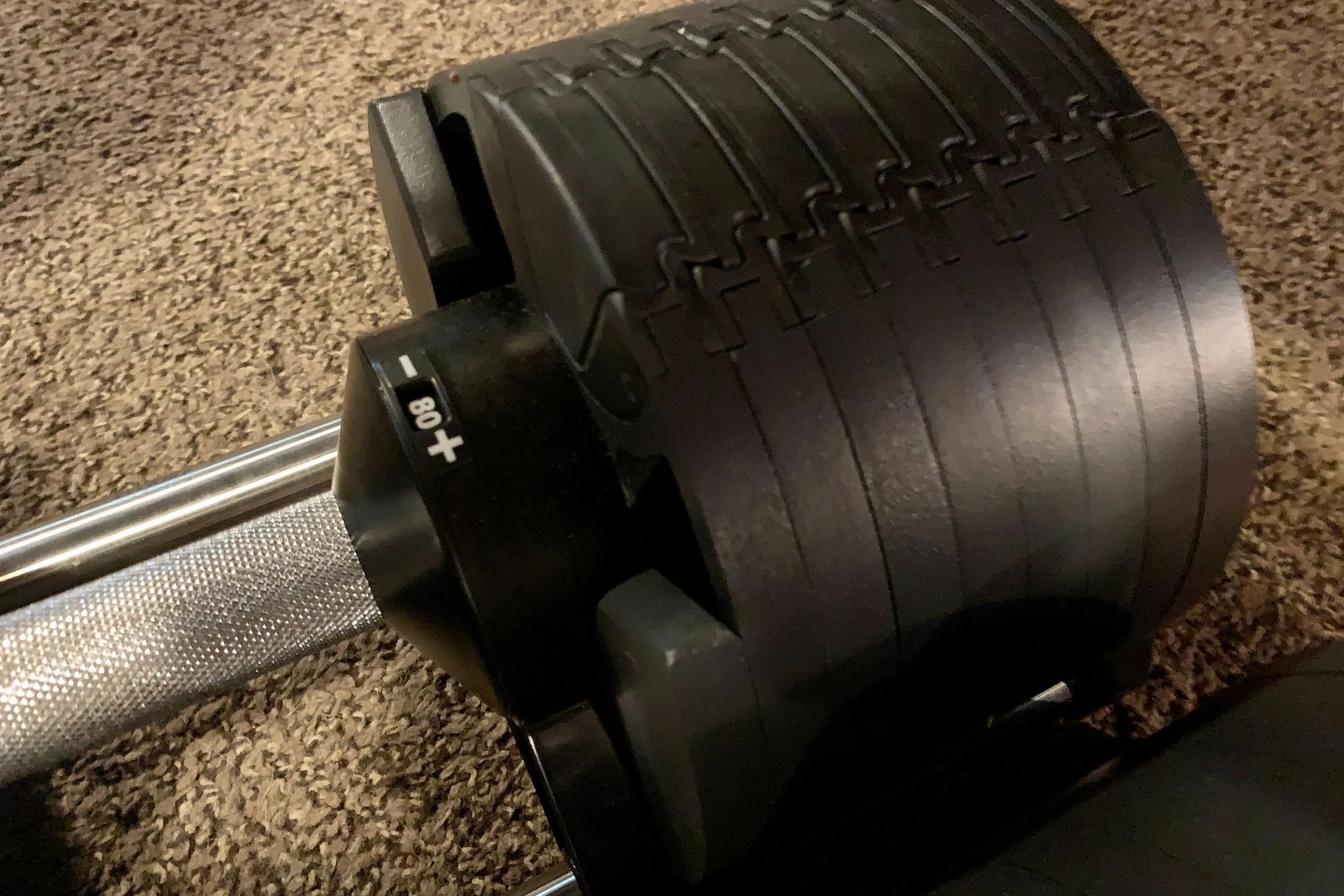 nÜobell 80lb classic dumbell