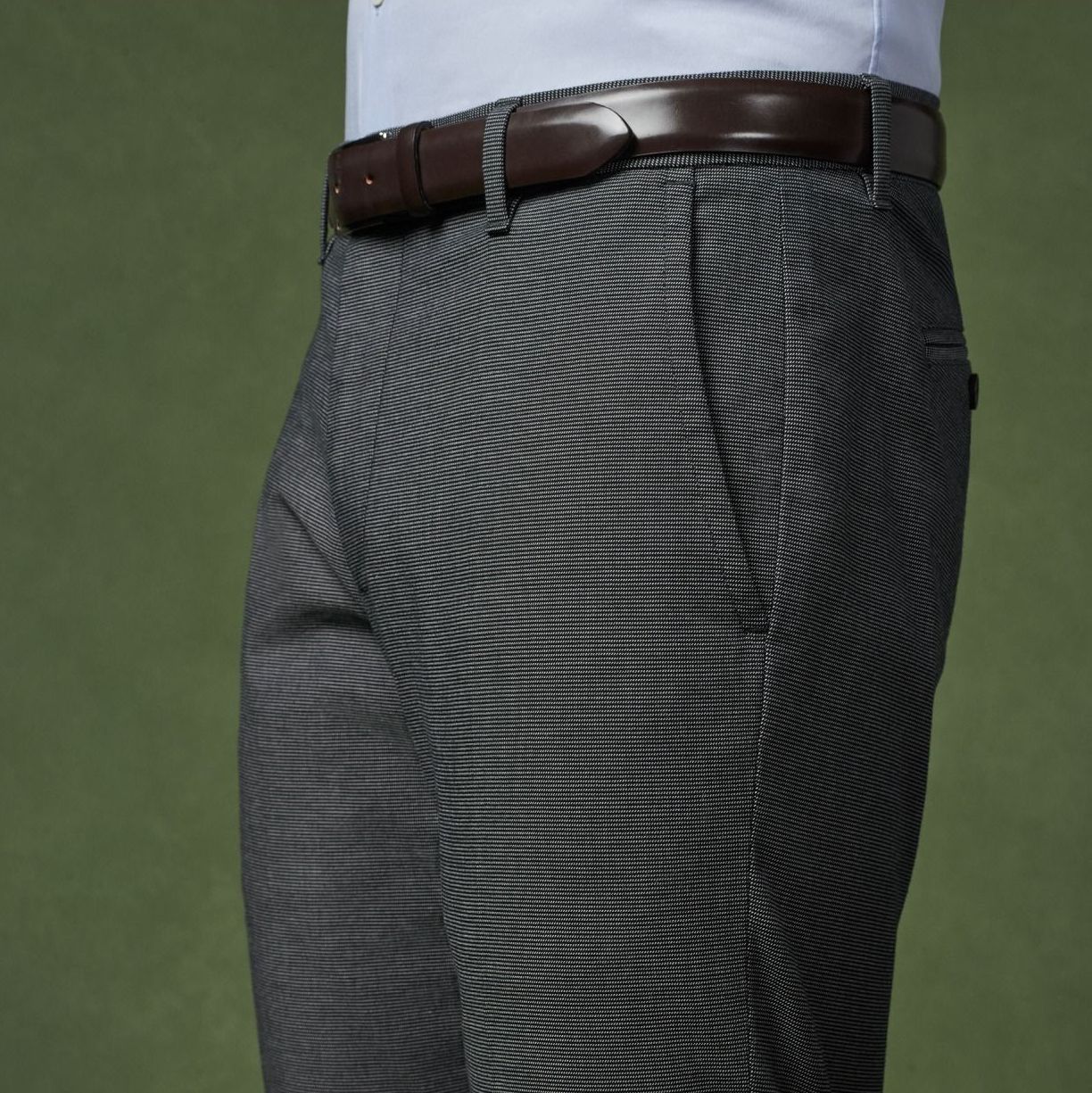 a man wearing dress pants