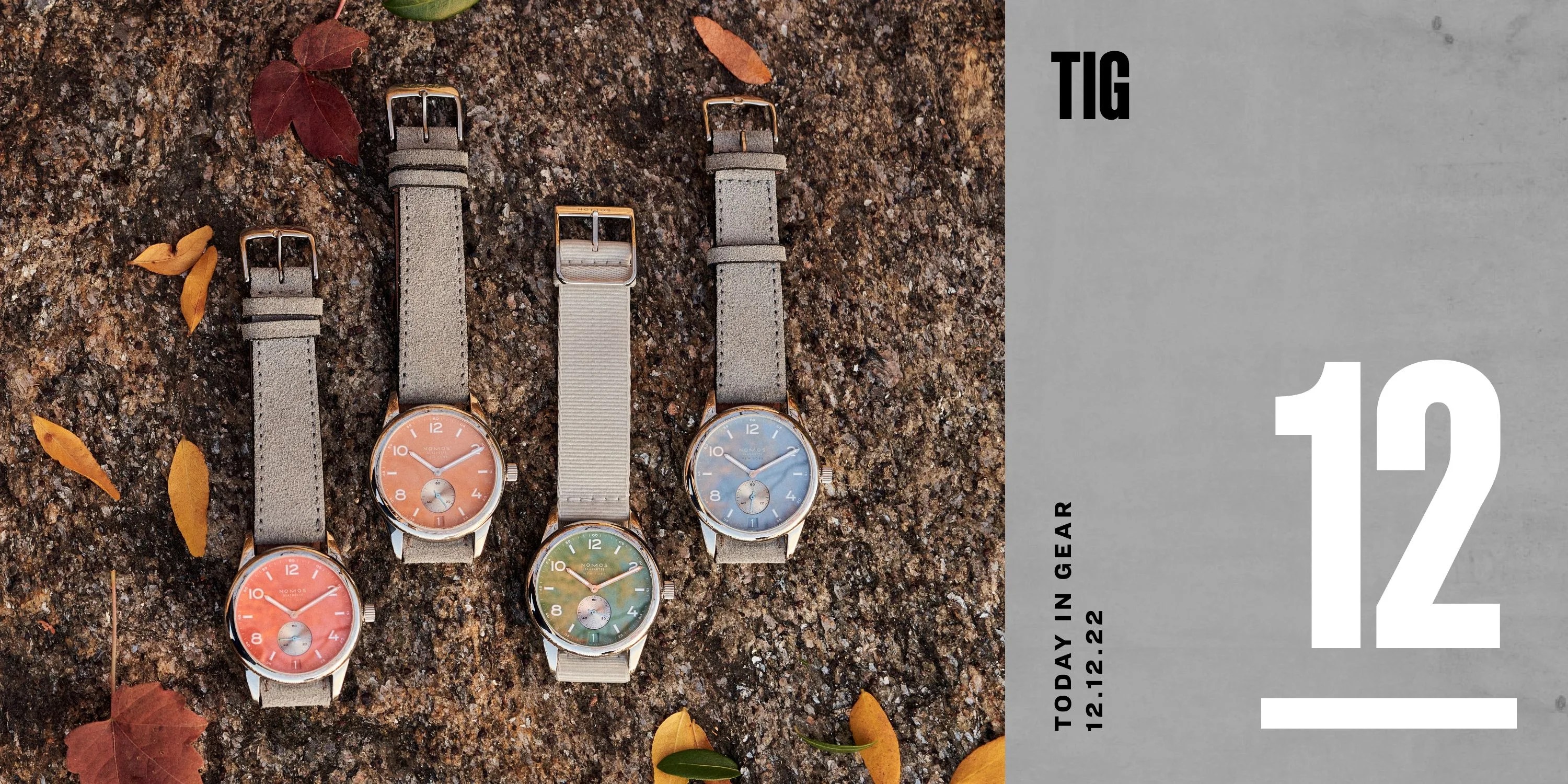 today in gear december 12 2022 nomos club date limited edition collection for hodinkee