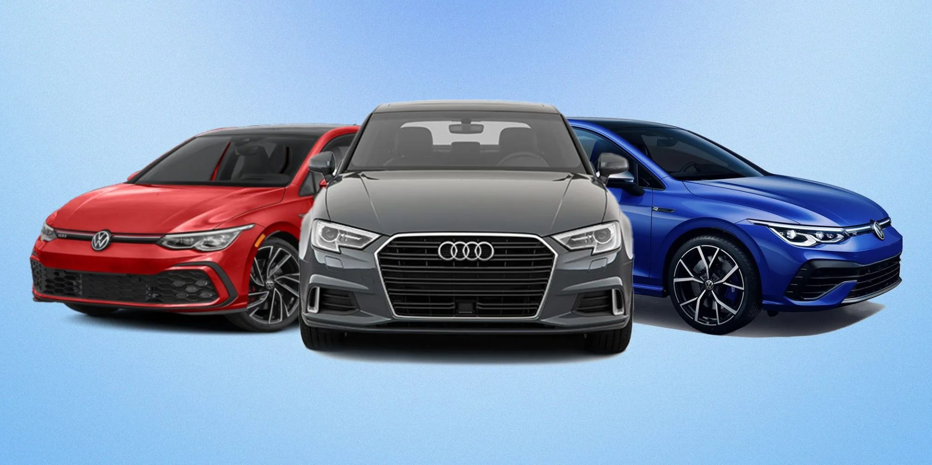 vw gti vs vw golf r vs audi s3