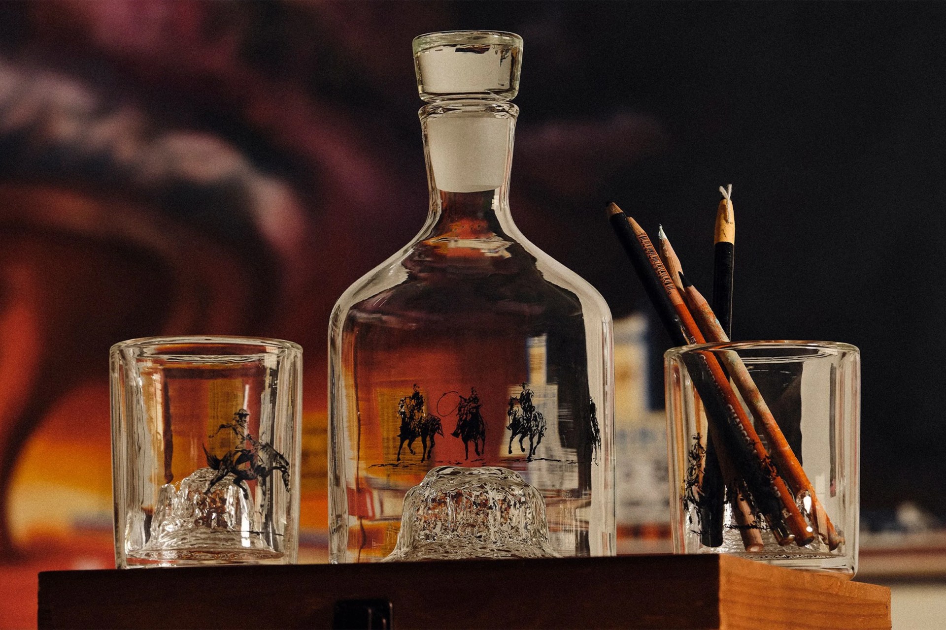 matt mccormick drawings as a collaboration with whiskey peaks and huckberry