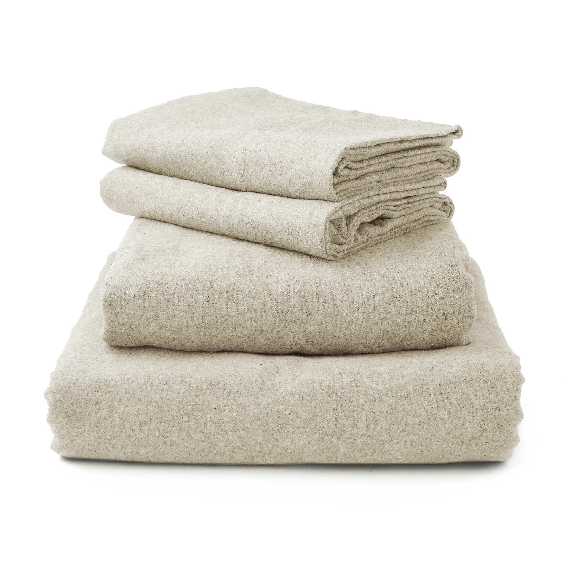 Eco Heather Flannel Sheet Set - Queen