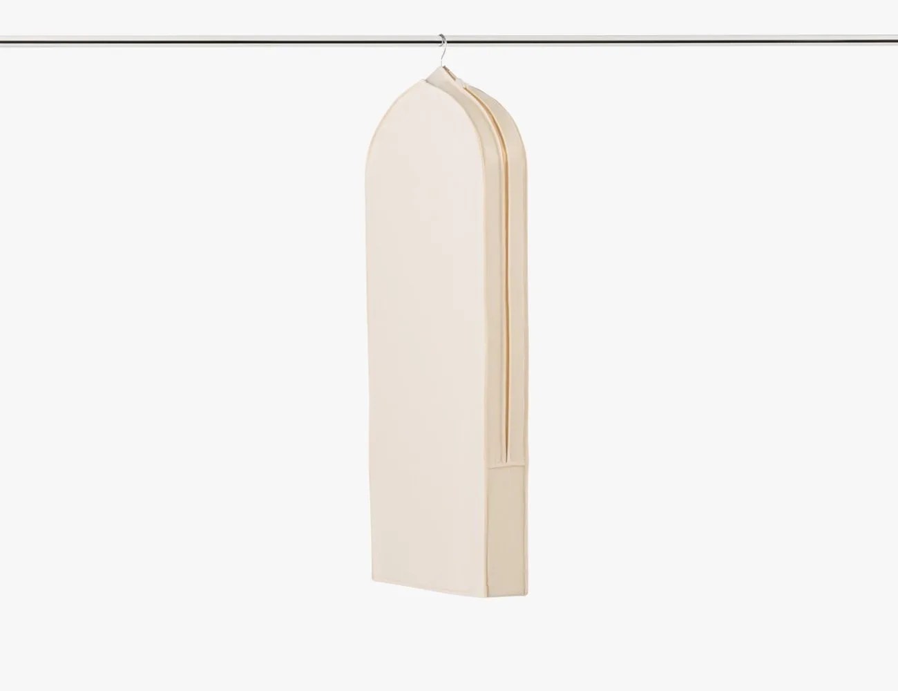 Container Store Cotton Gusseted Coat Bag