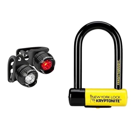 Kryptonite Fahgettaboudit Mini Lock & Light Bundle