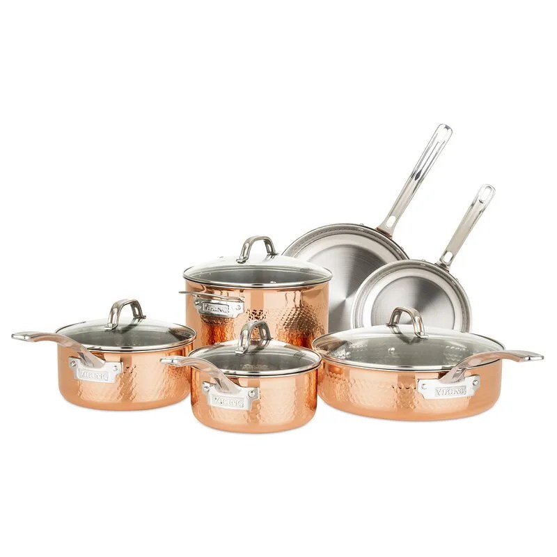 Viking 10 Piece Copper Cookware Set