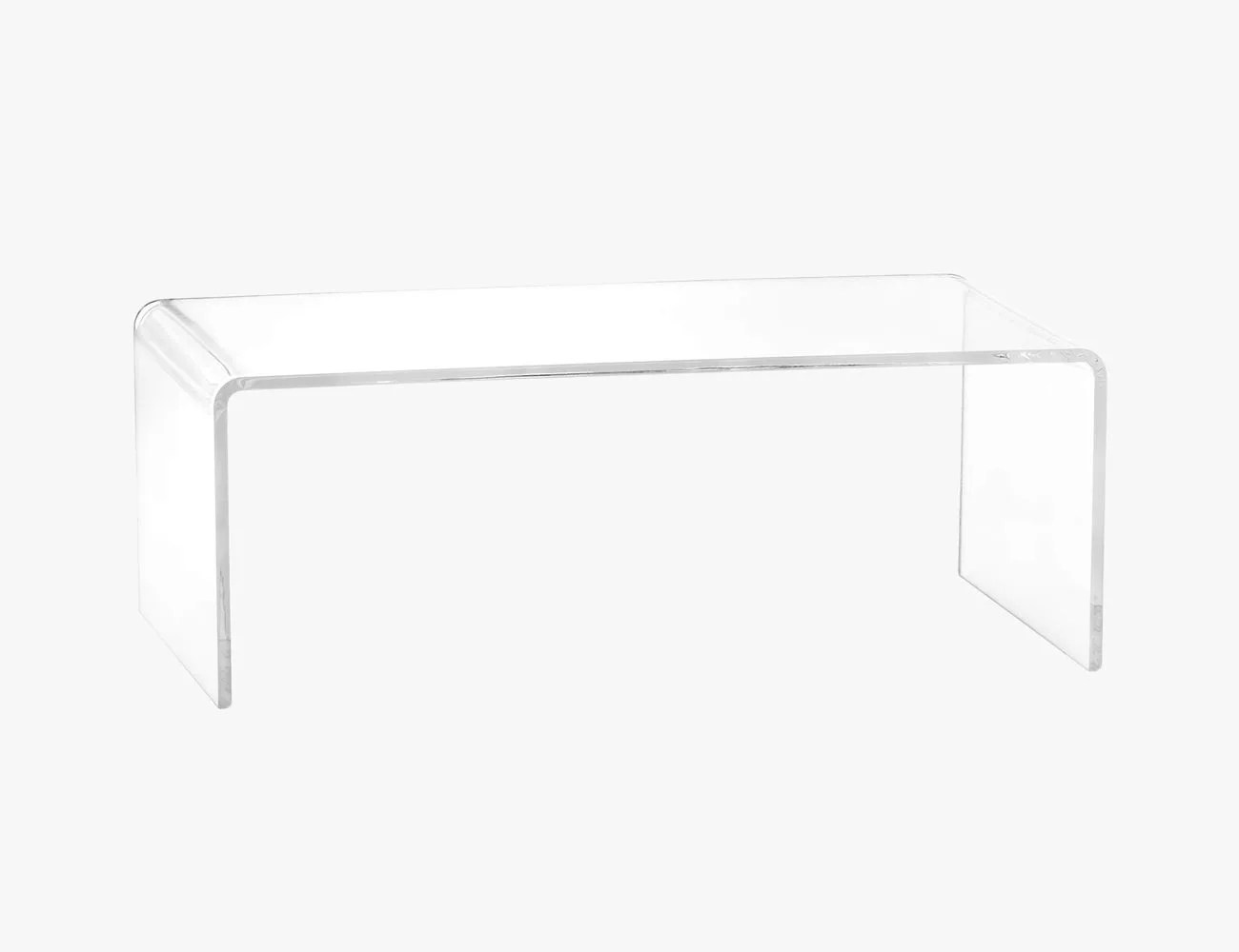 cb2 peekaboo acrylic coffee table