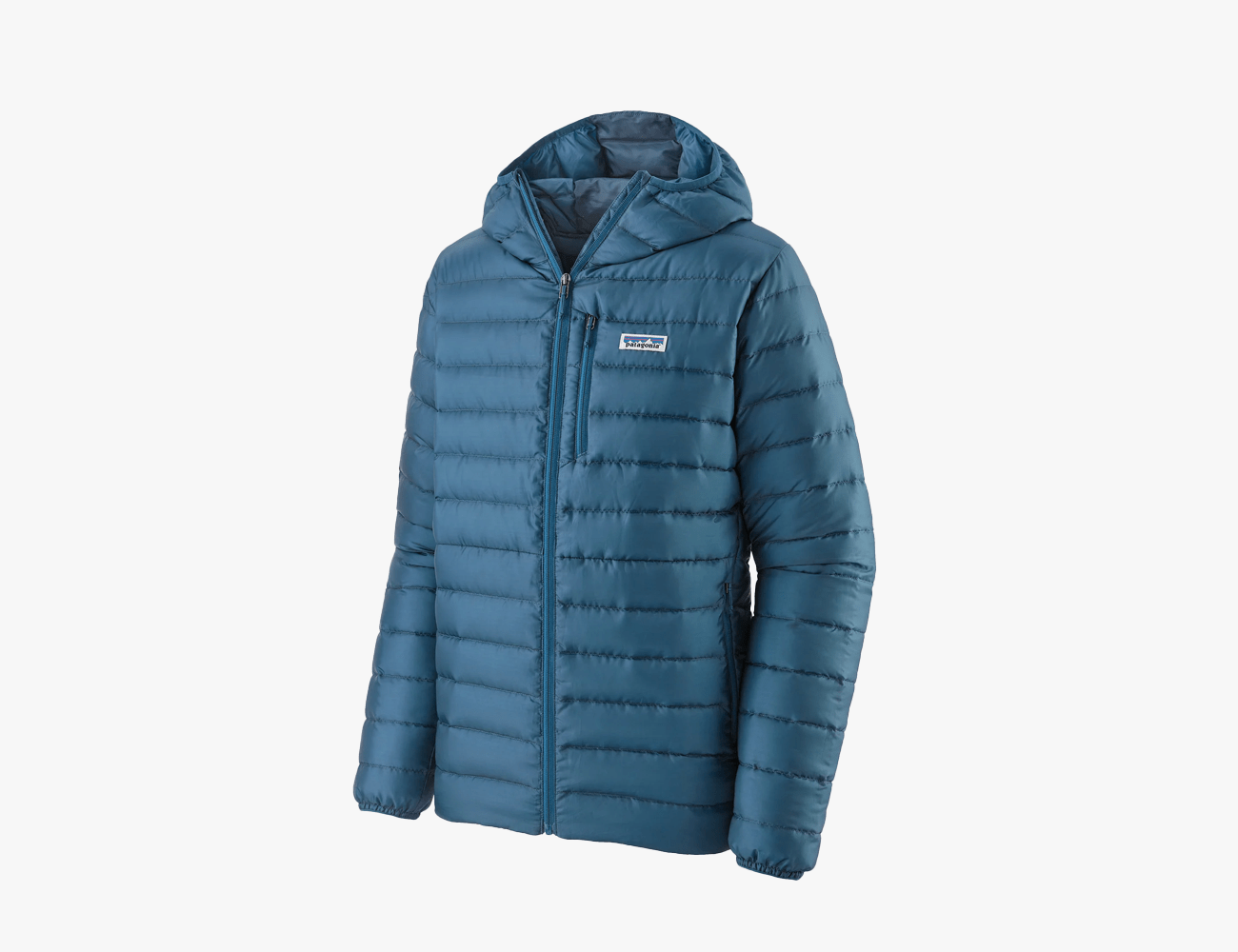 patagonia sugardown hoody in blue