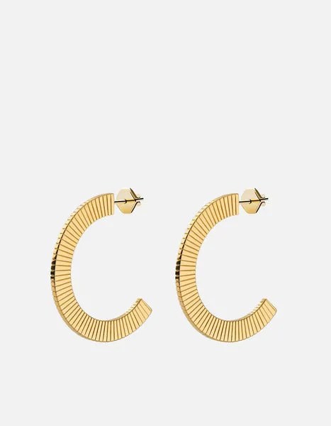 celeste hoops, gold vermeil