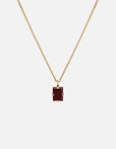 necklace with red pendant