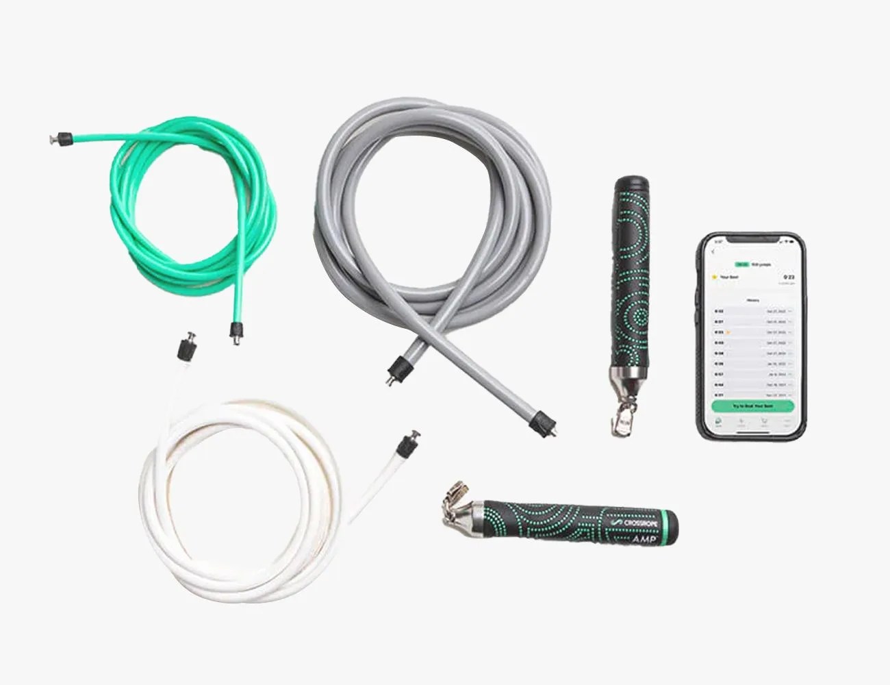 crossrope amp jump rope set