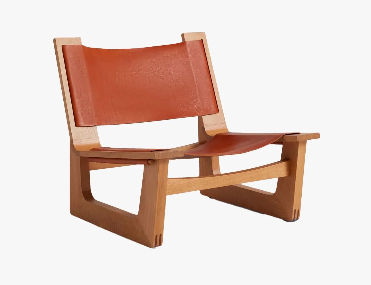 parachute leather sling chair