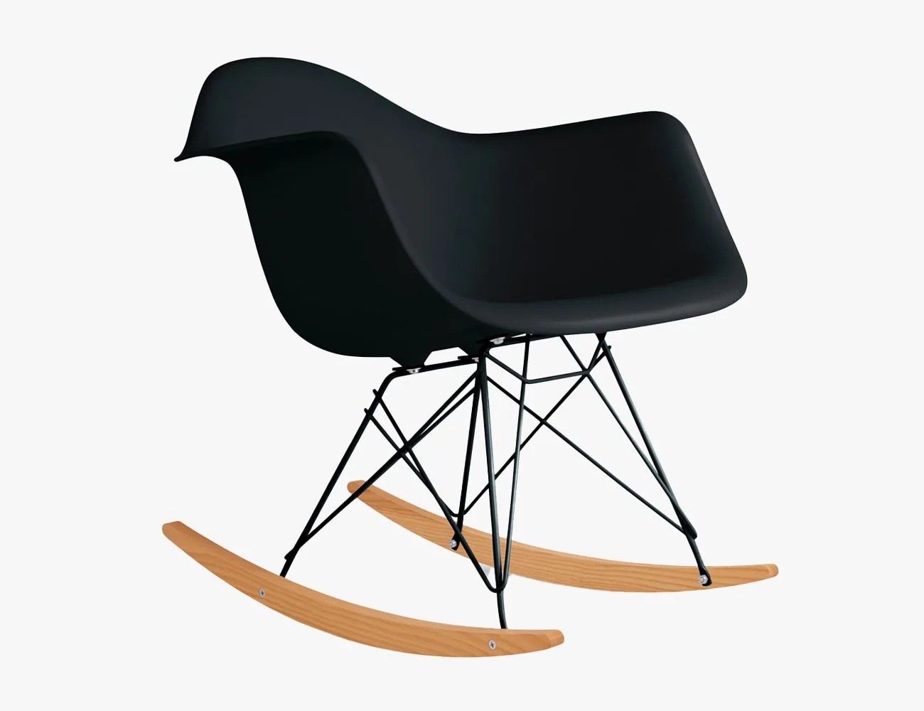herman miller eames molded plastic armchair rocker