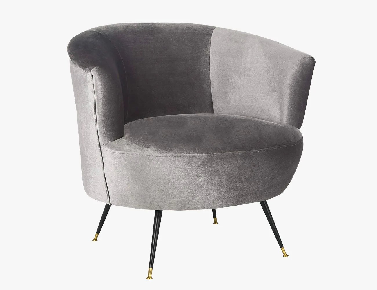 safavieh home collection arlette retro glam grey velvet accent chair