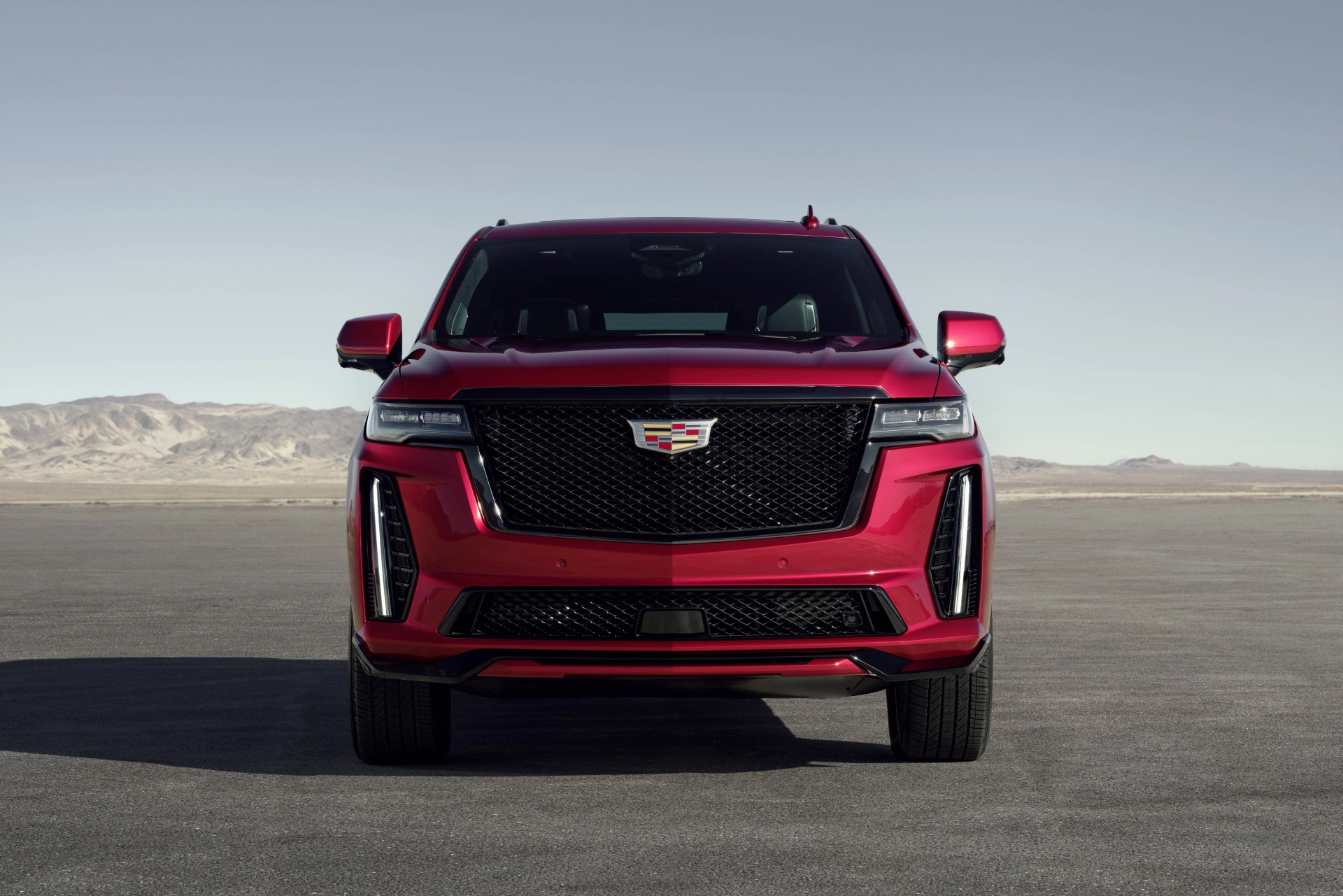 the 2023 cadillac escalade will be the first suv to don the high performance v series badge preproduction model shown actual production model will vary escalade v availability will be announced spring 2022