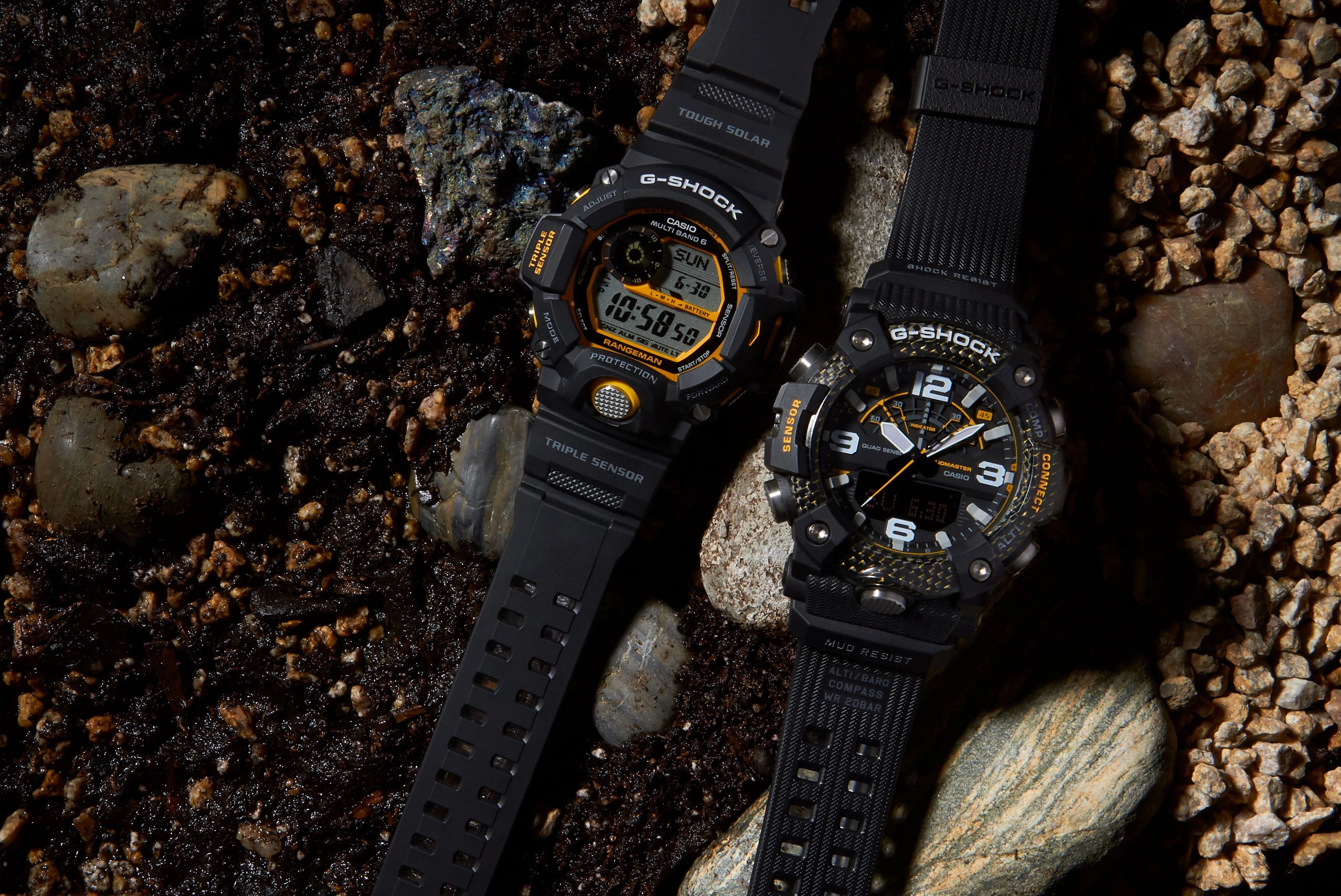 g shock rangeman and mudmaster watch