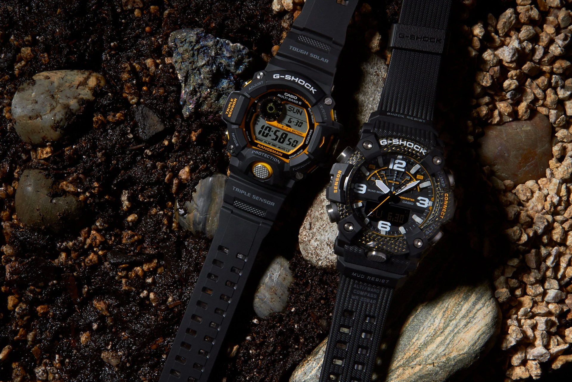 g shock rangeman and mudmaster watch