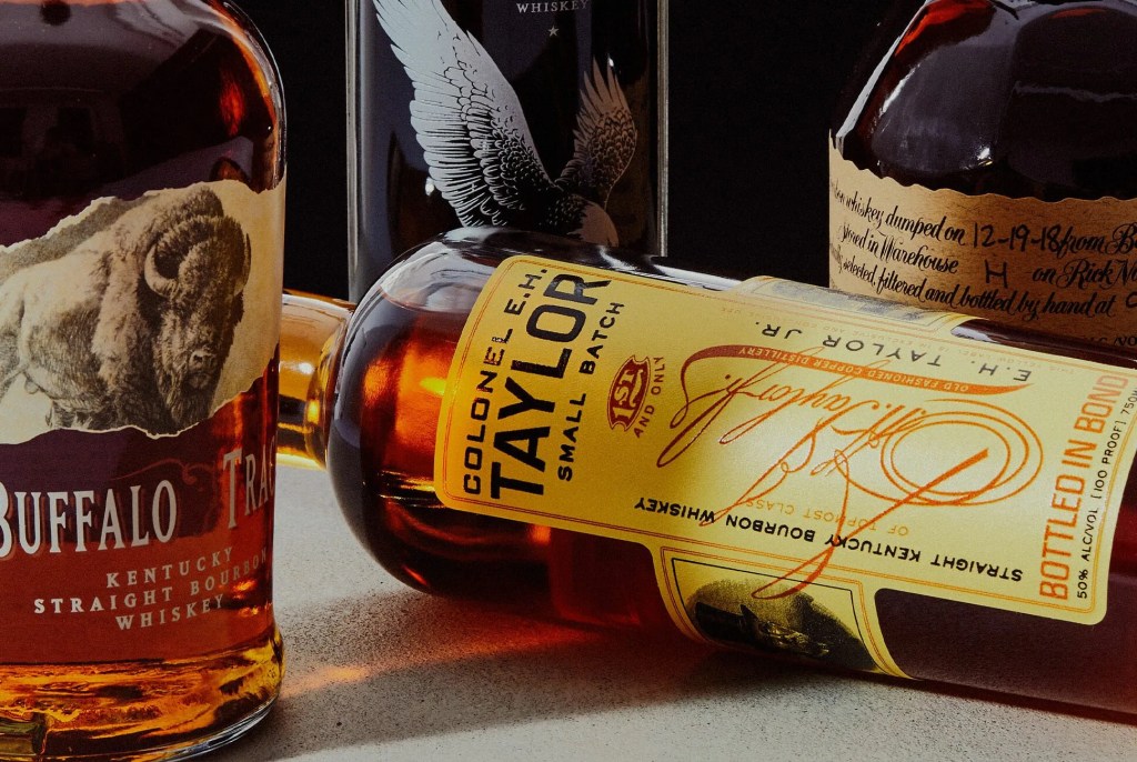 buffalo trace whiskey bottles