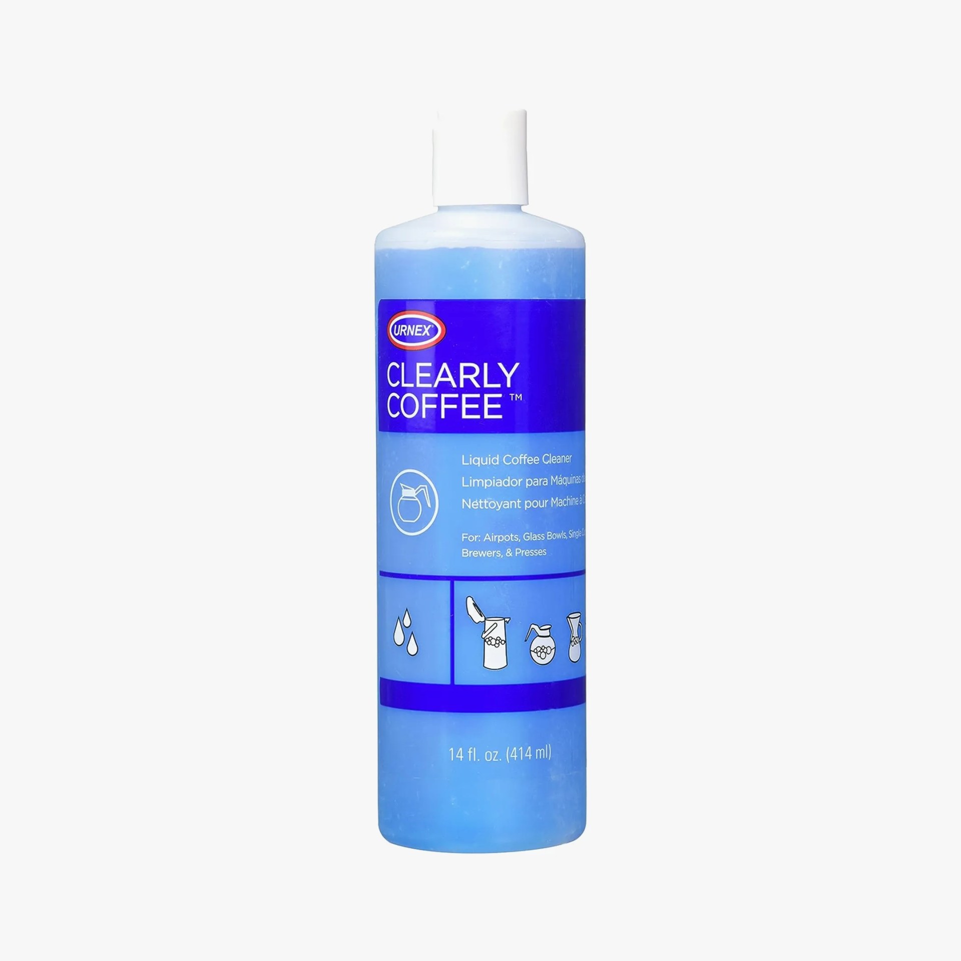bottle of coffee maker cleaner