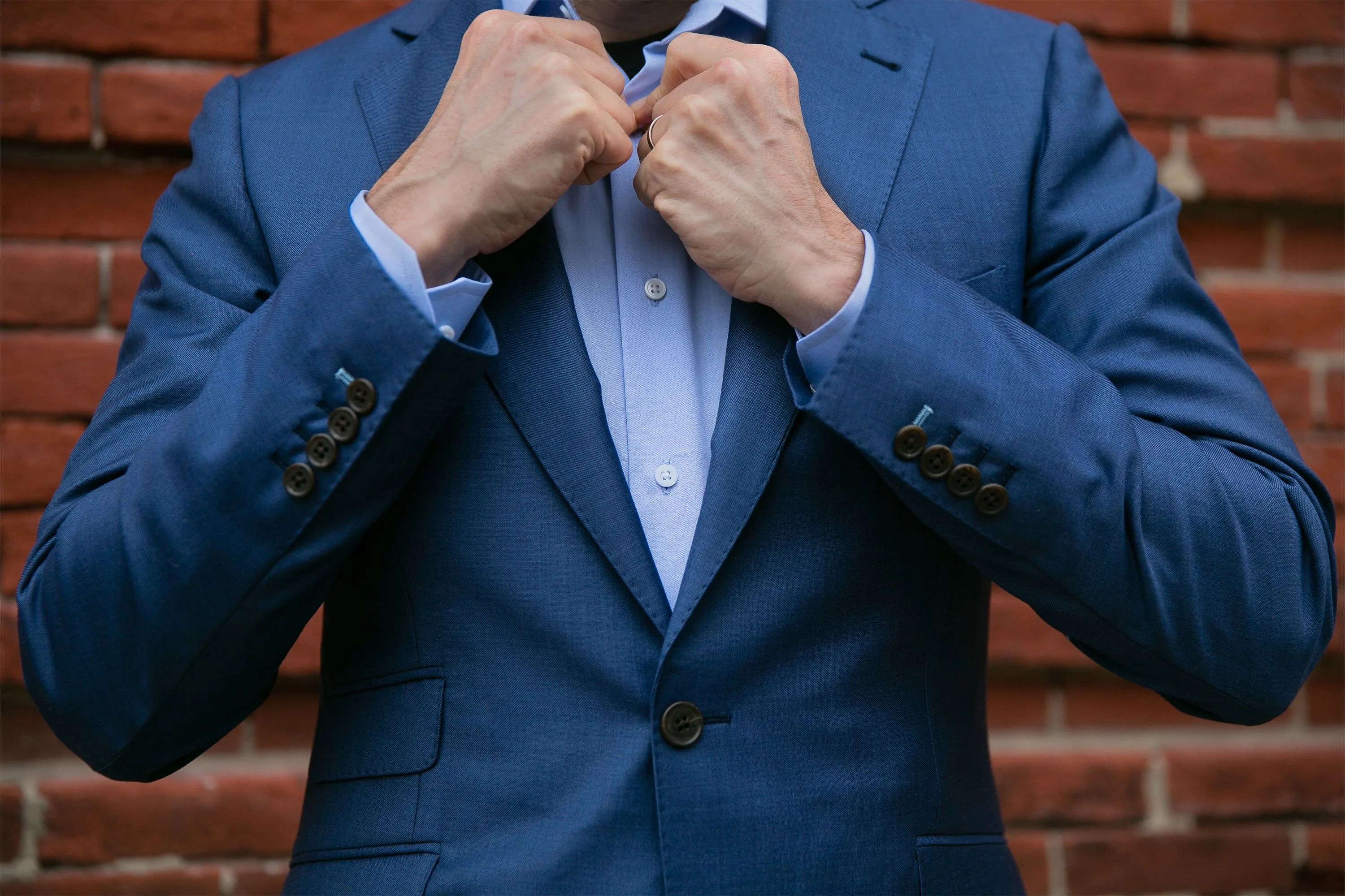 a man in a custom suit