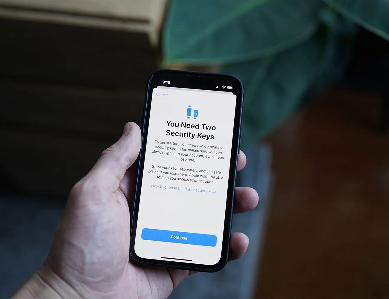 iphone security keyes apple