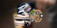 collage of knives