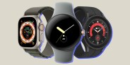 collage of three smart watches