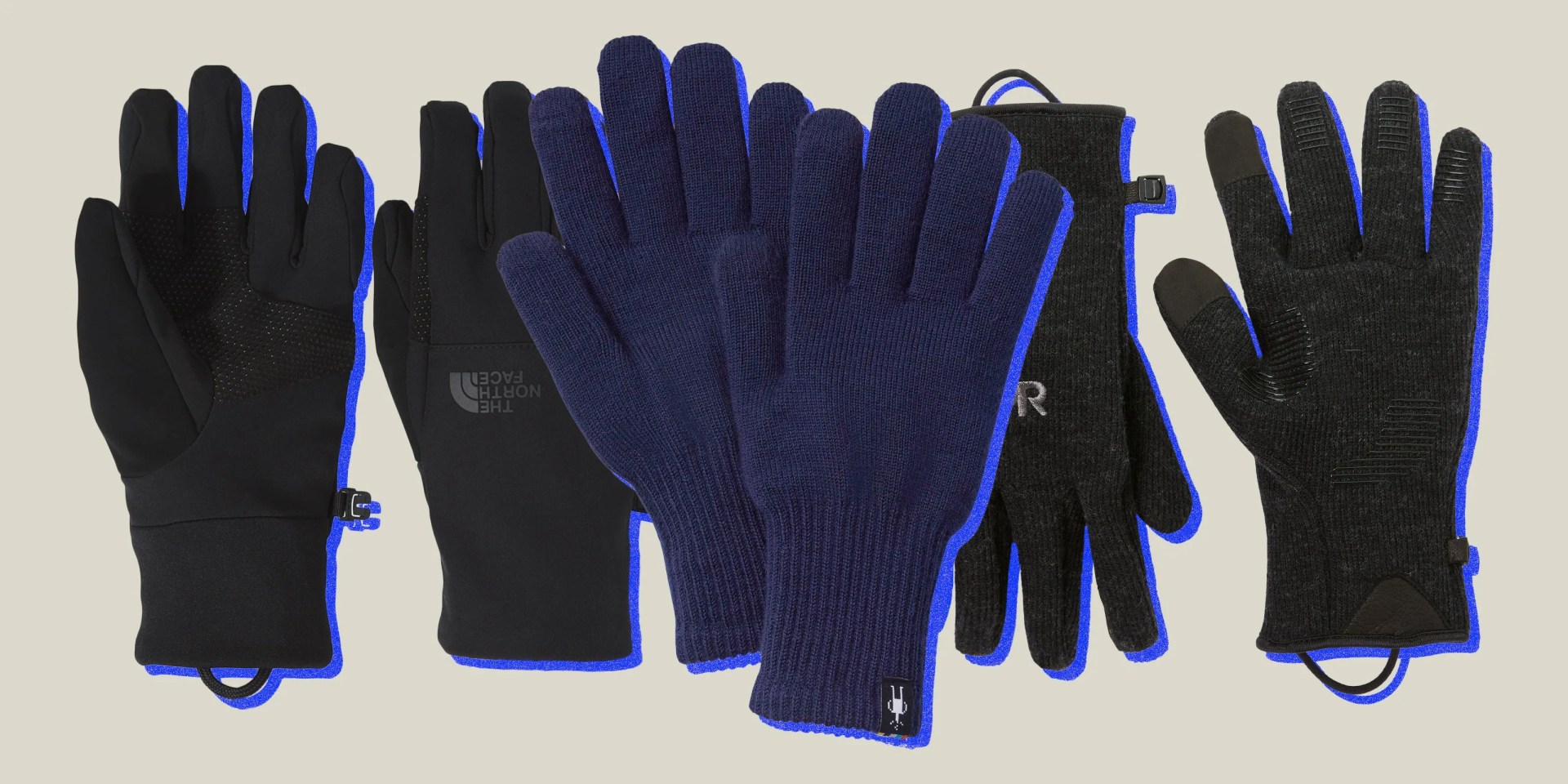 collage of three pairs of gloves
