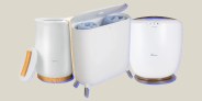 collage of three towel warmers