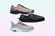 collage of three shoes
