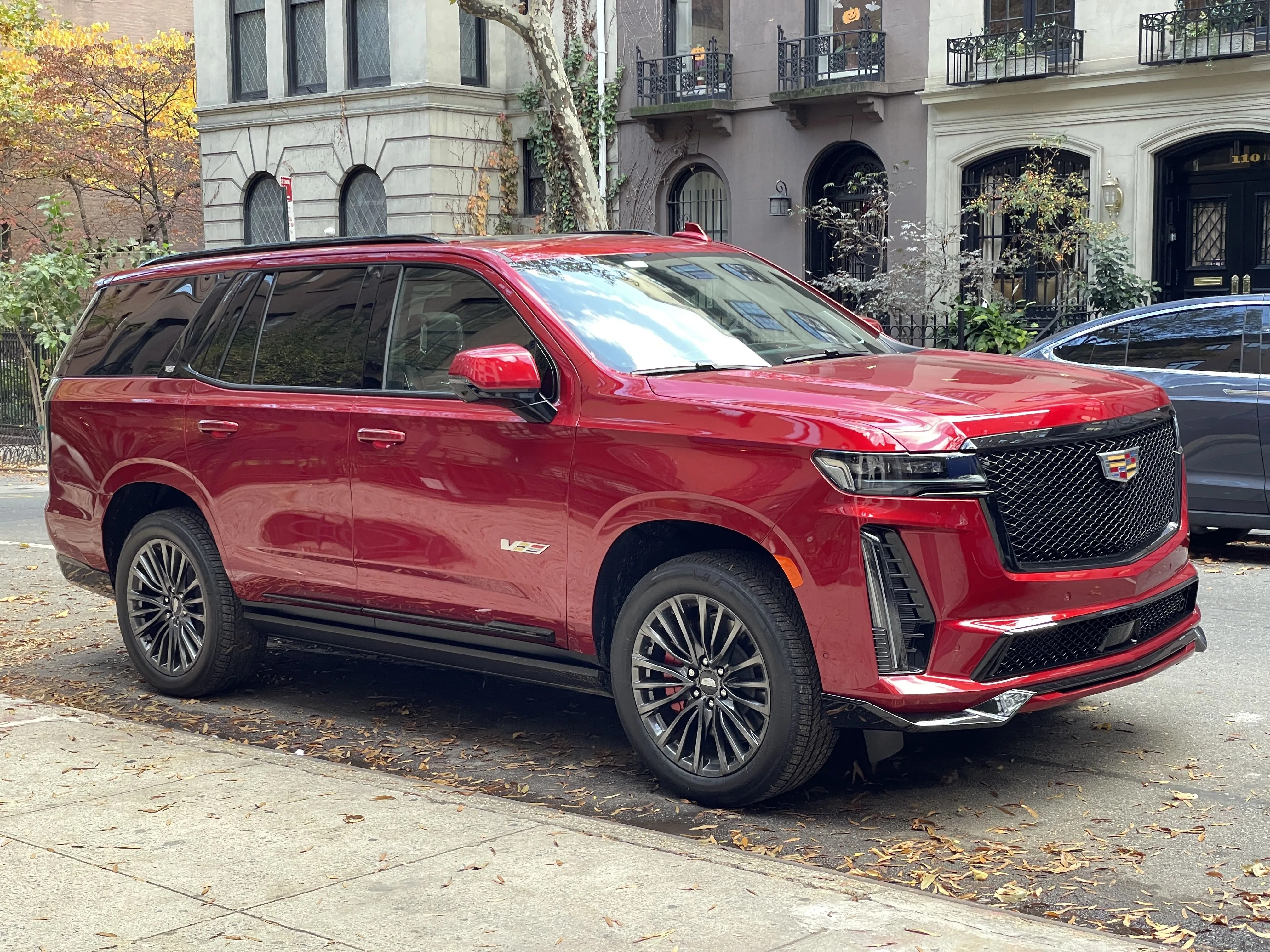 2023 cadillac escalade v in red