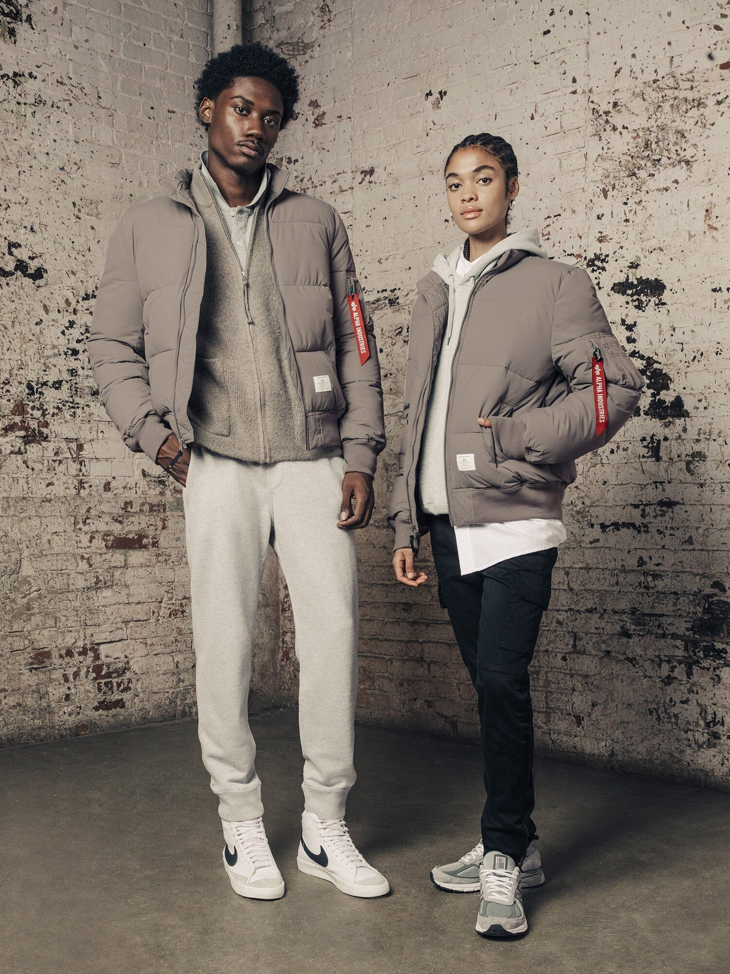 alpha industries ma1 quilted bomber jacket