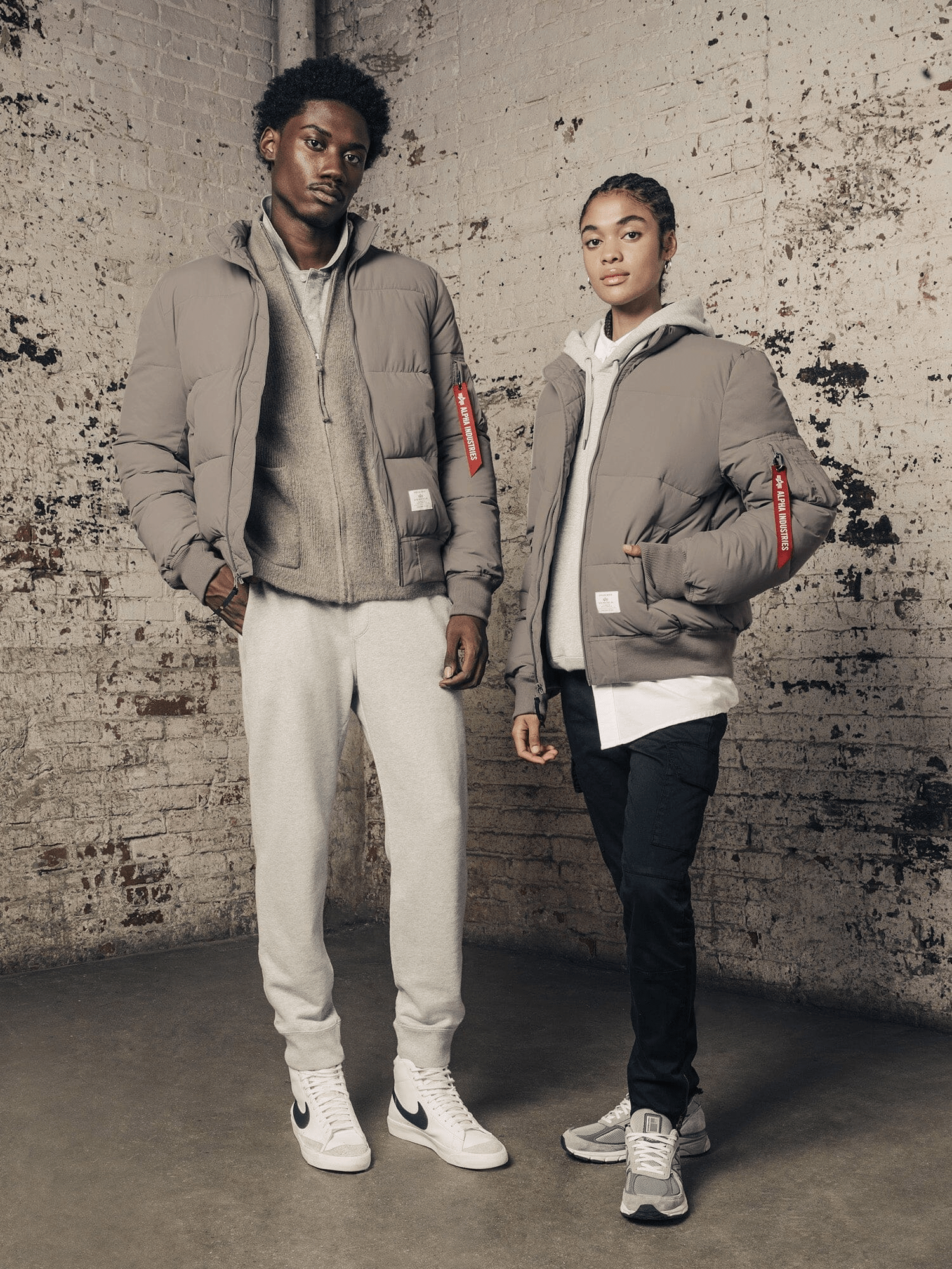 alpha industries ma1 quilted bomber jacket