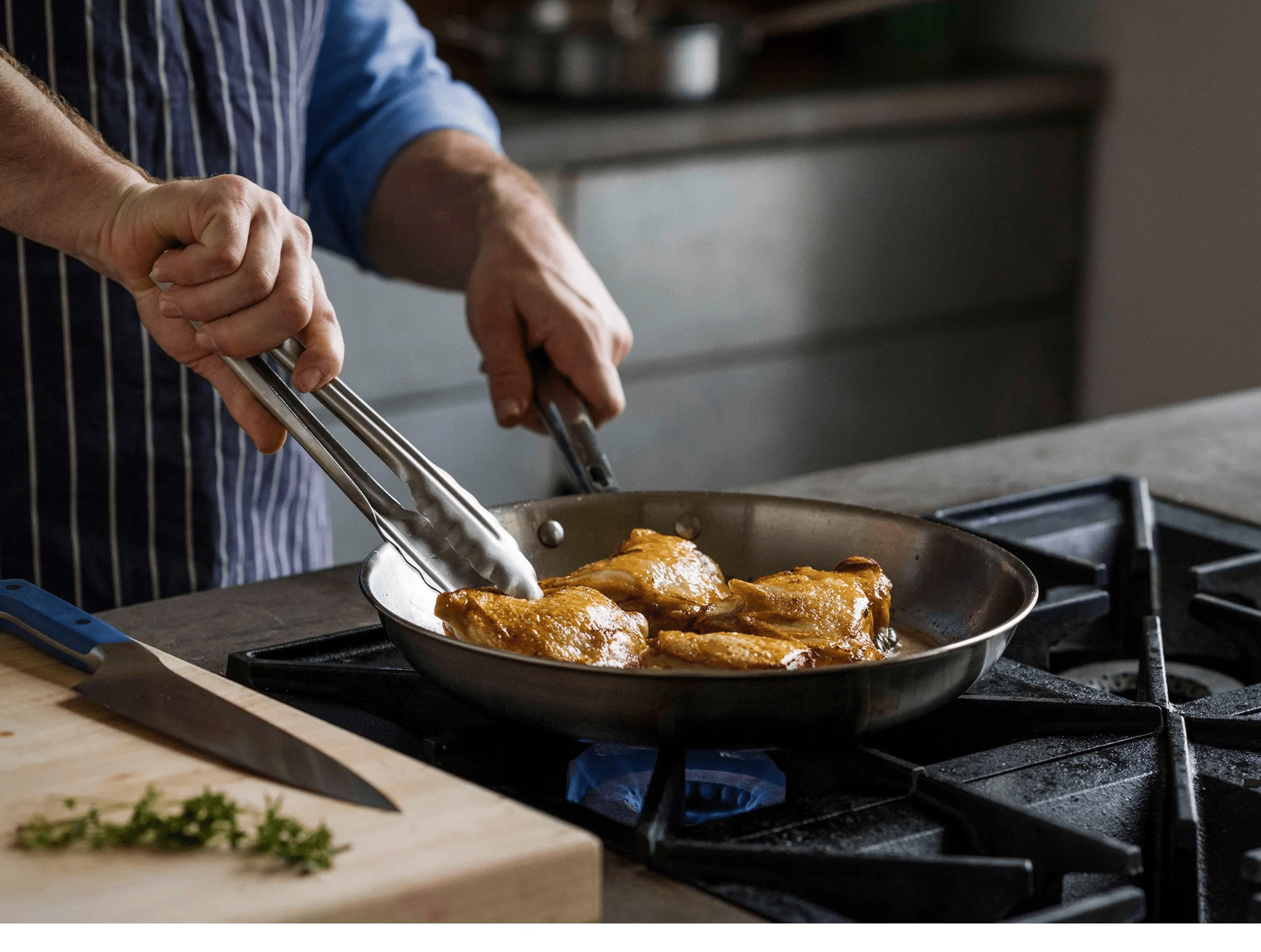 misen stainless steel skillet