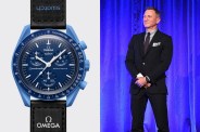 daniel craig and blue plastic watch